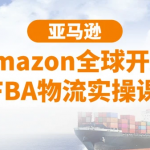 亚马逊Amazon全球开店FBA物流实操课