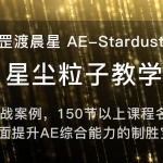 罡渡晨星AE-Stardust星尘粒子教程教学,共228节全套AE综合基础
