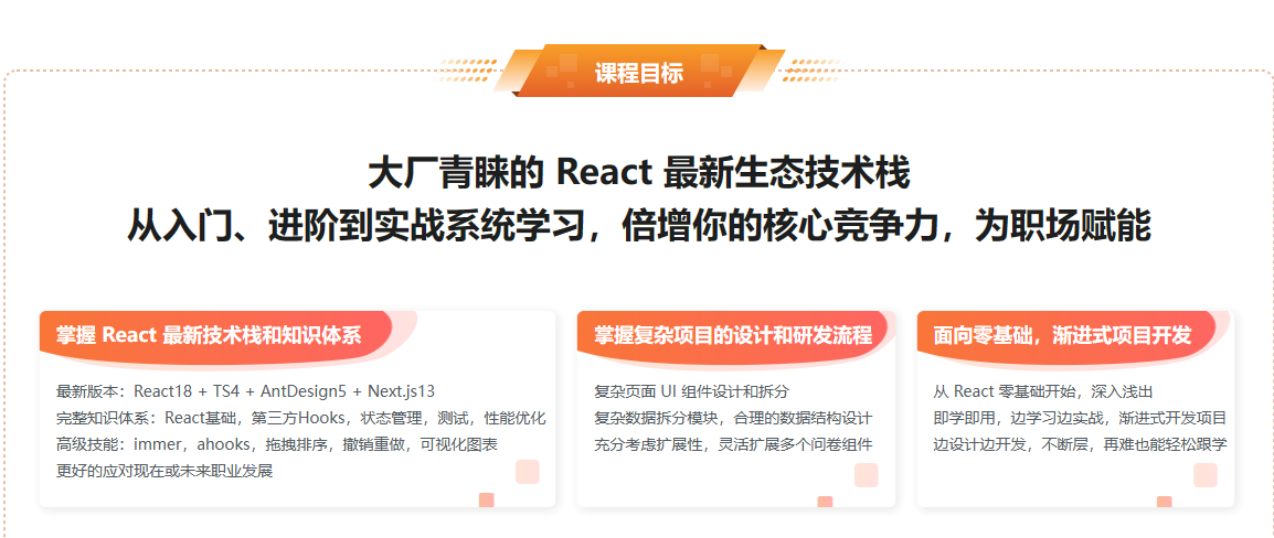 React18+Next.js13+TS，B端+C端完整业务+技术双闭环 2023年-1